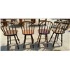 Image 4 : BAR STOOLS WITH BENT WOOD BACKS THAT ROTATE, LOT OF 4