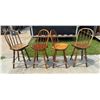 Image 5 : BAR STOOLS WITH BENT WOOD BACKS THAT ROTATE, LOT OF 4