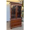 Image 4 : ANTIQUE BRICKWEDE BREAKFRONT CHINA HUTCH CABINET