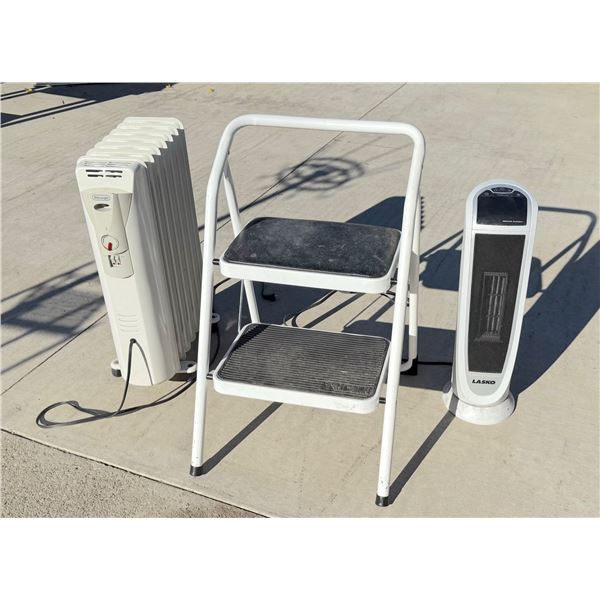 STEP LADDER AND HEATERS