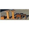 Image 1 : WOODEN STANDS AND STOOLS, LOT OF FIVE ITEMS