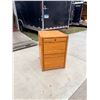 Image 1 : WOODEN TWO-DRAWER FILING CABINET