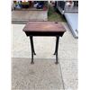 Image 2 : ANTIQUE METAL AND WOOD DESK
