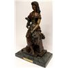 Image 2 : Moreau Mignon Bronze Girl with Mandolin Statue