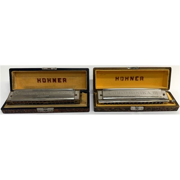 Vintage M. Hohner Chromonica Harmonicas & Cases