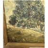 Image 3 : Antique Folk Art Bucolic Farm Scene Oil on Board