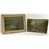 Image 1 : Country Mountainside Landscape Acrylic Paintings