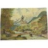 Image 4 : Country Mountainside Landscape Acrylic Paintings