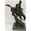 Image 3 : After Remington Cowboy Bronco Bronze Sculptures