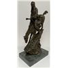 Image 4 : After Remington Cowboy Bronco Bronze Sculptures