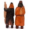 Image 2 : Pair of Hand-Carved Wooden Judaica Folk Figures