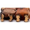 Image 4 : Pair of Hand-Carved Wooden Judaica Folk Figures