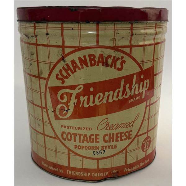 Schanback Friendship Dairies Cottage Cheese Tin