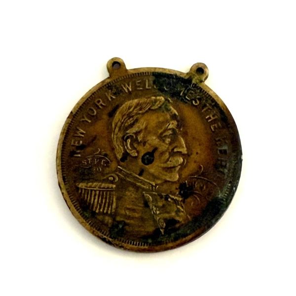1899 Dewey USS Olympia Hero Returns to NY Medal