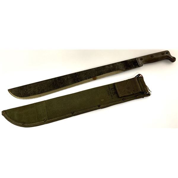 WWII True Temper U.S. 1945 Machete & 1944 Sheath
