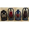 Image 1 : 1950s Dietz Monarch Elgen Globe Glass Lanterns