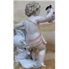 Image 7 : Mid-Century Porcelain Cherub & Floral Vase Pair