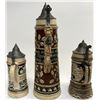 Image 2 : Three Antique German Beer Steins