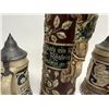 Image 4 : Three Antique German Beer Steins
