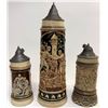Image 7 : Three Antique German Beer Steins