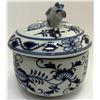 Image 2 : Meissen Germany Porcelain Blue Onion Lidded Jar