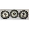 Image 1 : H&R Johnson Merchant Pewter & Porcelain Plates