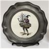 Image 2 : H&R Johnson Merchant Pewter & Porcelain Plates