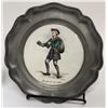 Image 3 : H&R Johnson Merchant Pewter & Porcelain Plates