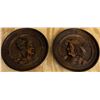 Image 3 : German Black Forest Wooden Barometer & Folk Plates
