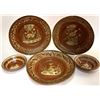 Image 1 : Mexican Bandera Ware Bowl & Plate Grouping