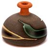 Image 1 : Vintage Alfa Dom Terracotta Drip Glaze Pottery