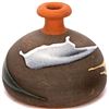 Image 2 : Vintage Alfa Dom Terracotta Drip Glaze Pottery