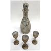 Image 1 : West Virginia Glass Decanter & Three Glasses