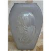 Image 1 : 1930s Phoenix Glass Madonna Chipped Ice Glass Vase