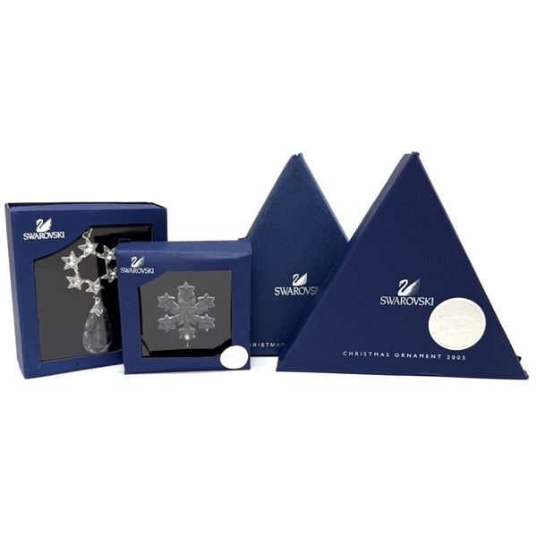 Four Swarovski Christmas Ornaments
