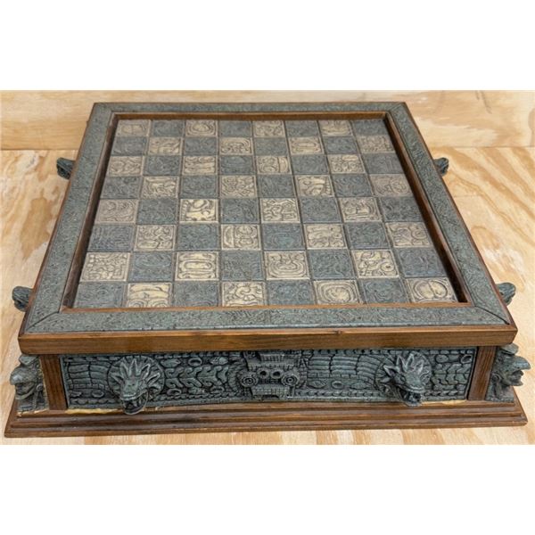Mexican Aztec vs. Conquistador Complete Chess Set