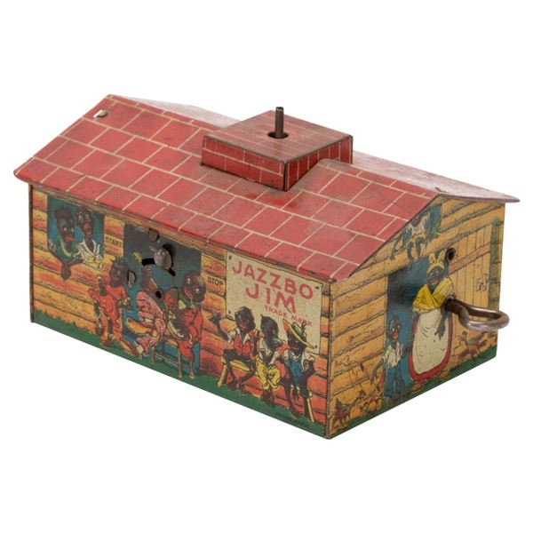 1920s Black Americana Tin Litho Wind-Up Toy