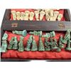 Image 4 : Carved Aztec vs. Mayan Complete Chess Set