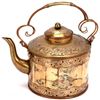 Image 1 : Antique Chinese Ox Bone & Brass Ceremonial Teapot
