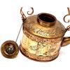 Image 3 : Antique Chinese Ox Bone & Brass Ceremonial Teapot
