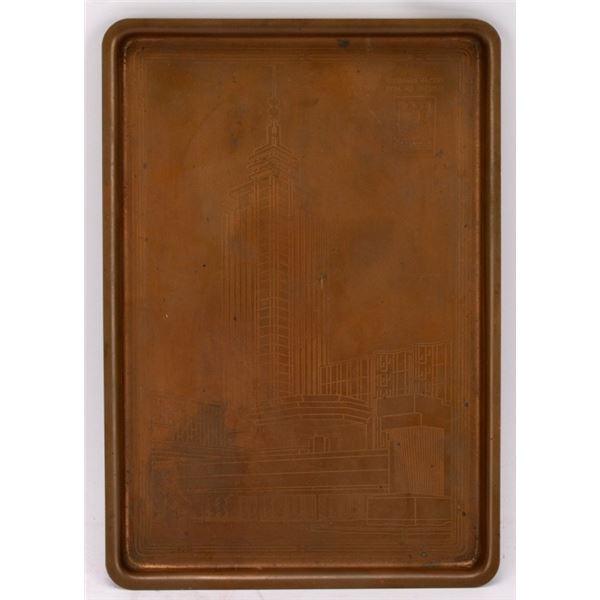 1933 Chicago Worlds Fair Century of Progress Tray