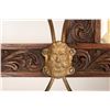 Image 3 : Antique Carved Wood Coat Rack & Mirror