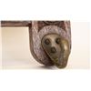 Image 5 : Antique Carved Wood Coat Rack & Mirror