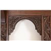 Image 6 : Antique Carved Wood Coat Rack & Mirror