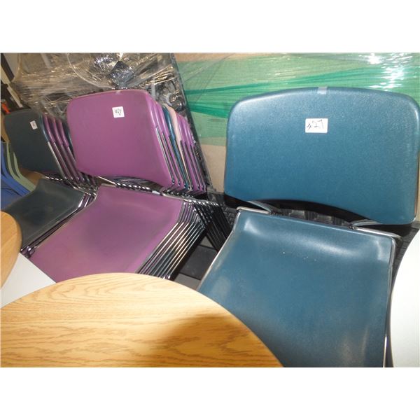 24 Assorted Stacking Chairs