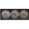 Image 1 : THREE SILVER EAGLE IN GOD WE TRUST TRADE UNIT