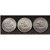Image 1 : THREE SILVER EAGLE IN GOD WE TRUST TRADE UNIT