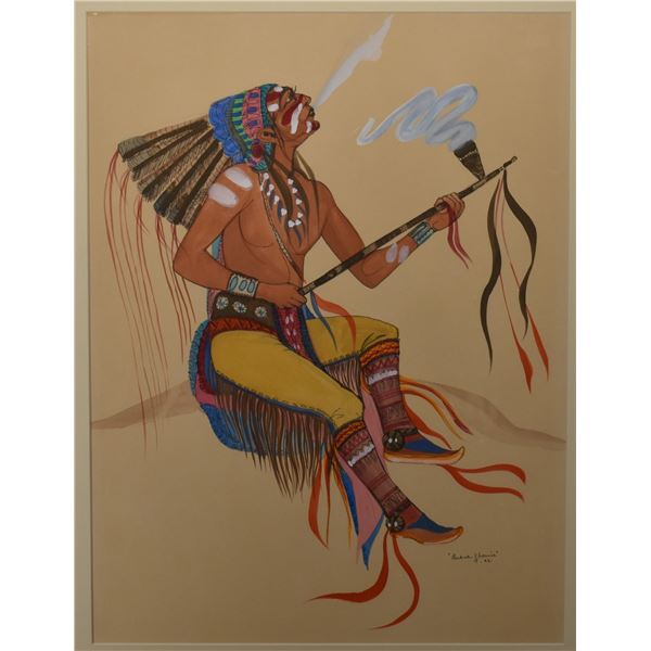 NAVAJO PAINTING (BAHAH-ZHONIE FRANK AUSTIN)