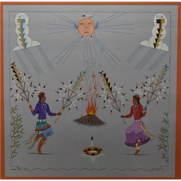 NAVAJO PAINTING (JERRY LEE "HOSTEEN NEZ")