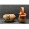 Image 2 : TWO HOPI POTTERY ITEMS (ELIDIA CHAPELLA & BONNIE SAHME)